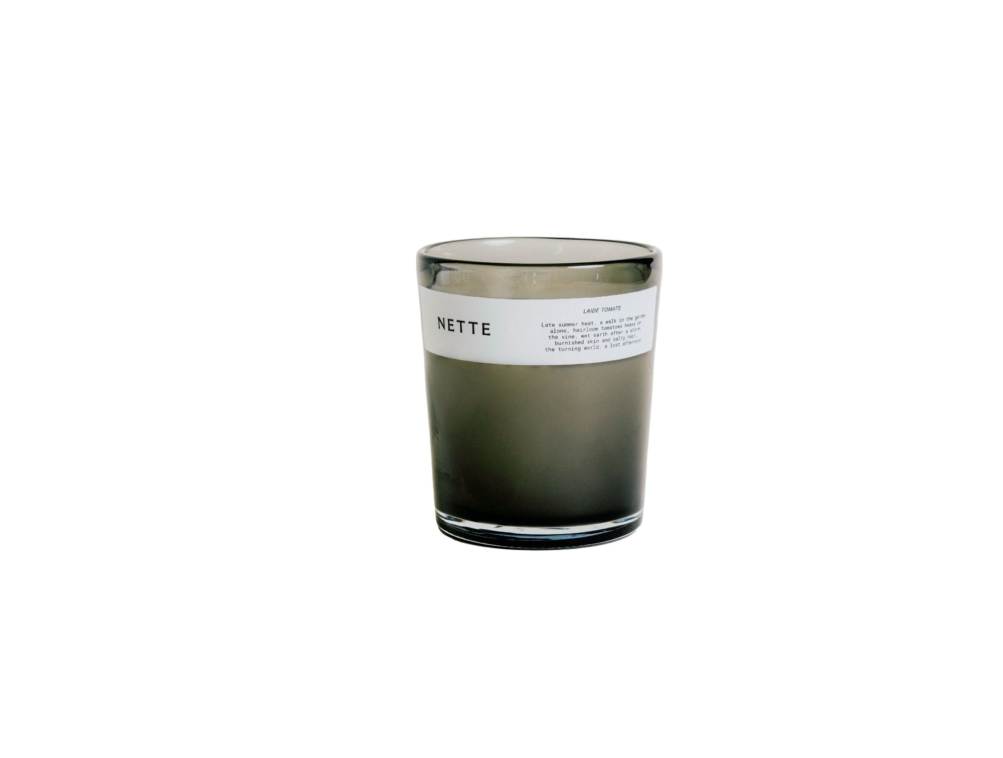 Nette Laide tomate Glass Candle 10 oz. - Coyuchi 