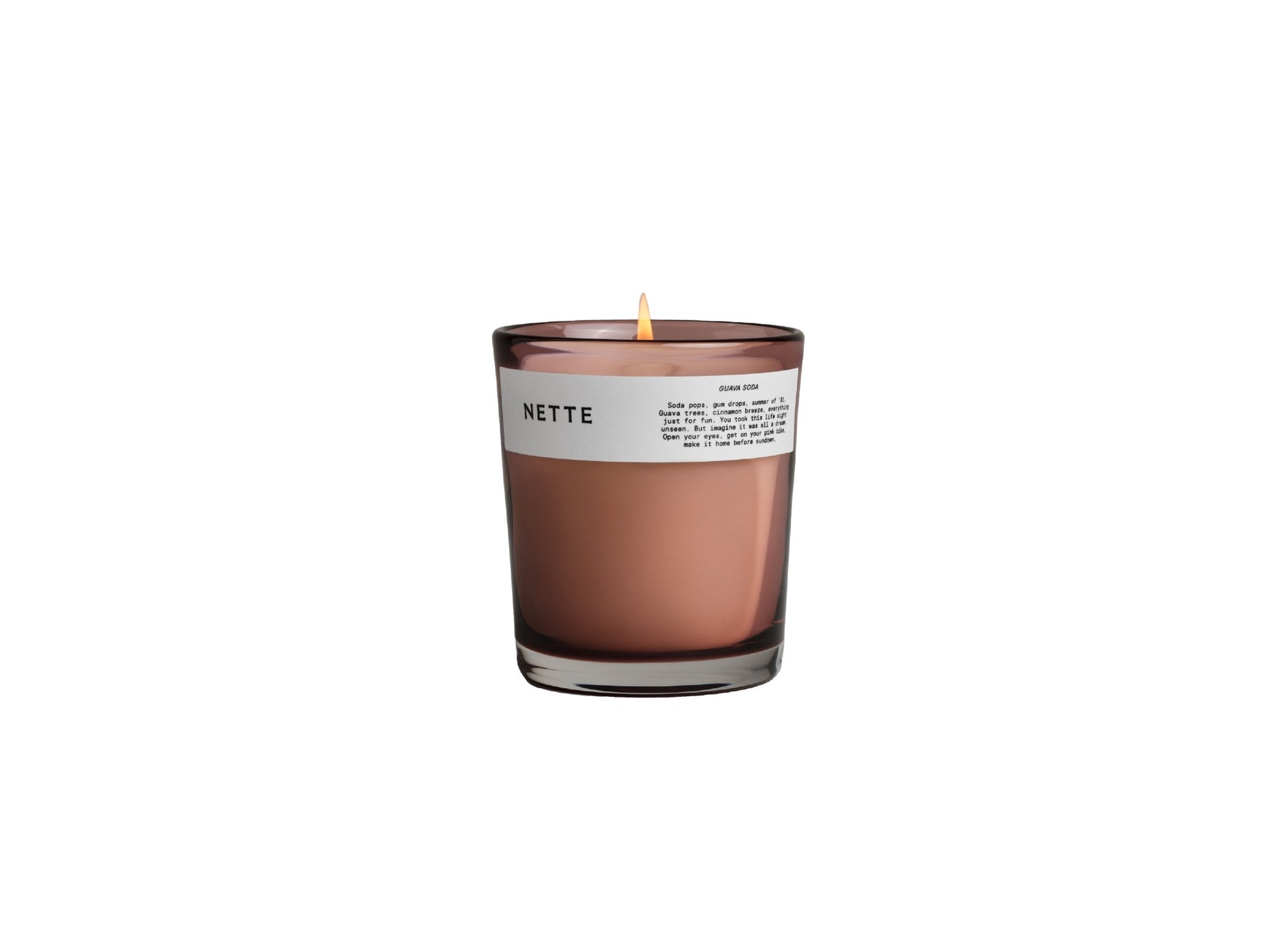 Nette Guava Soda Glass Candle 10 oz. - Coyuchi 