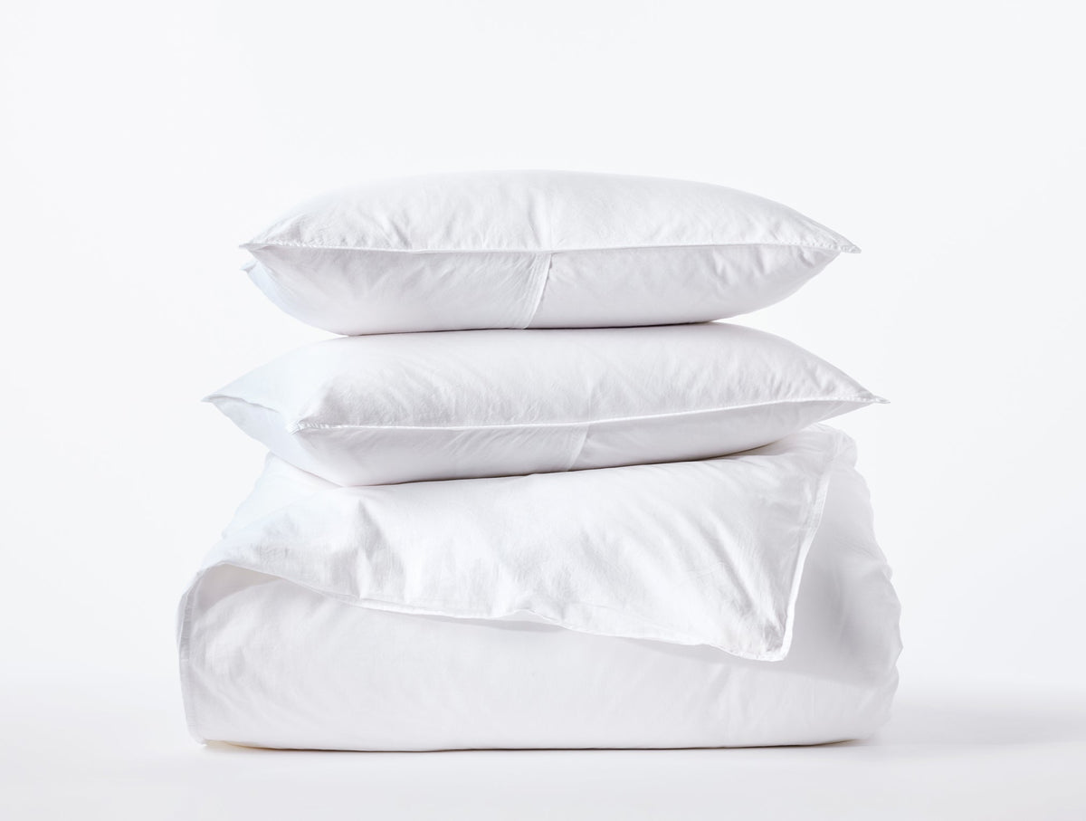 Organic Crinkled Percale™ Duvet Set - Kit - Renewed