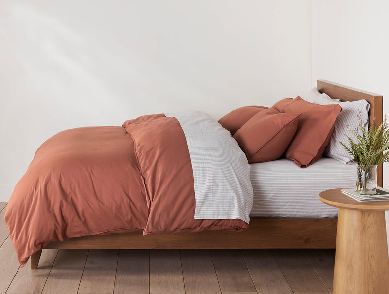 Organic Crinkled Percale™ Minimalist Bed Bundle