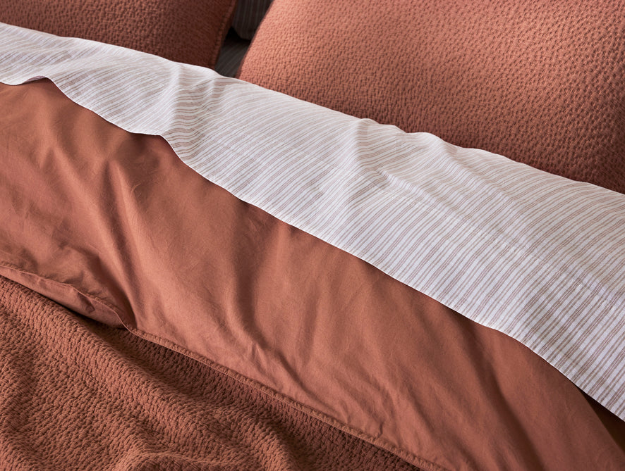 Organic Crinkled Percale™ Sheet Sets | Sedona