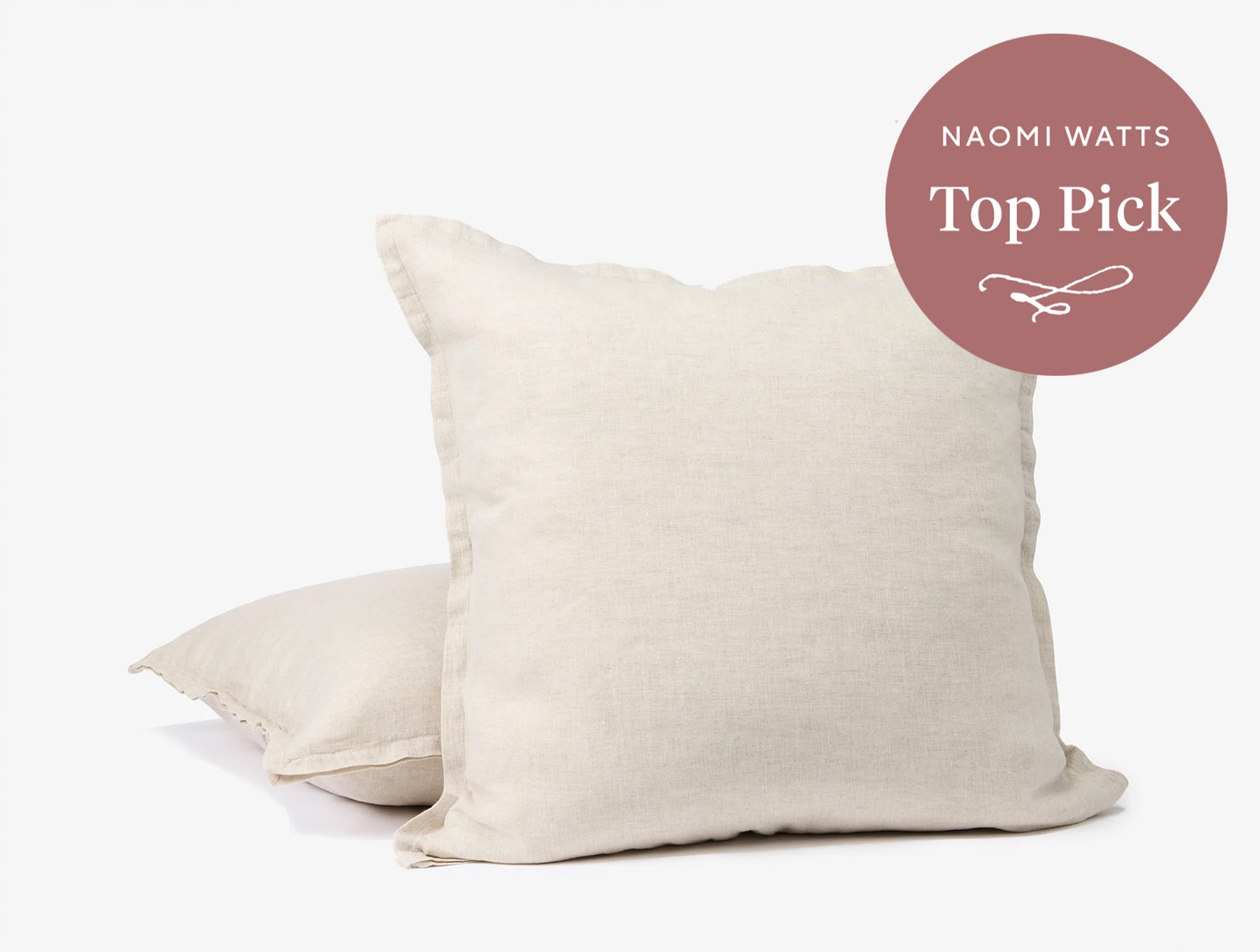 Organic Relaxed Linen Decorative Pillow Cover 