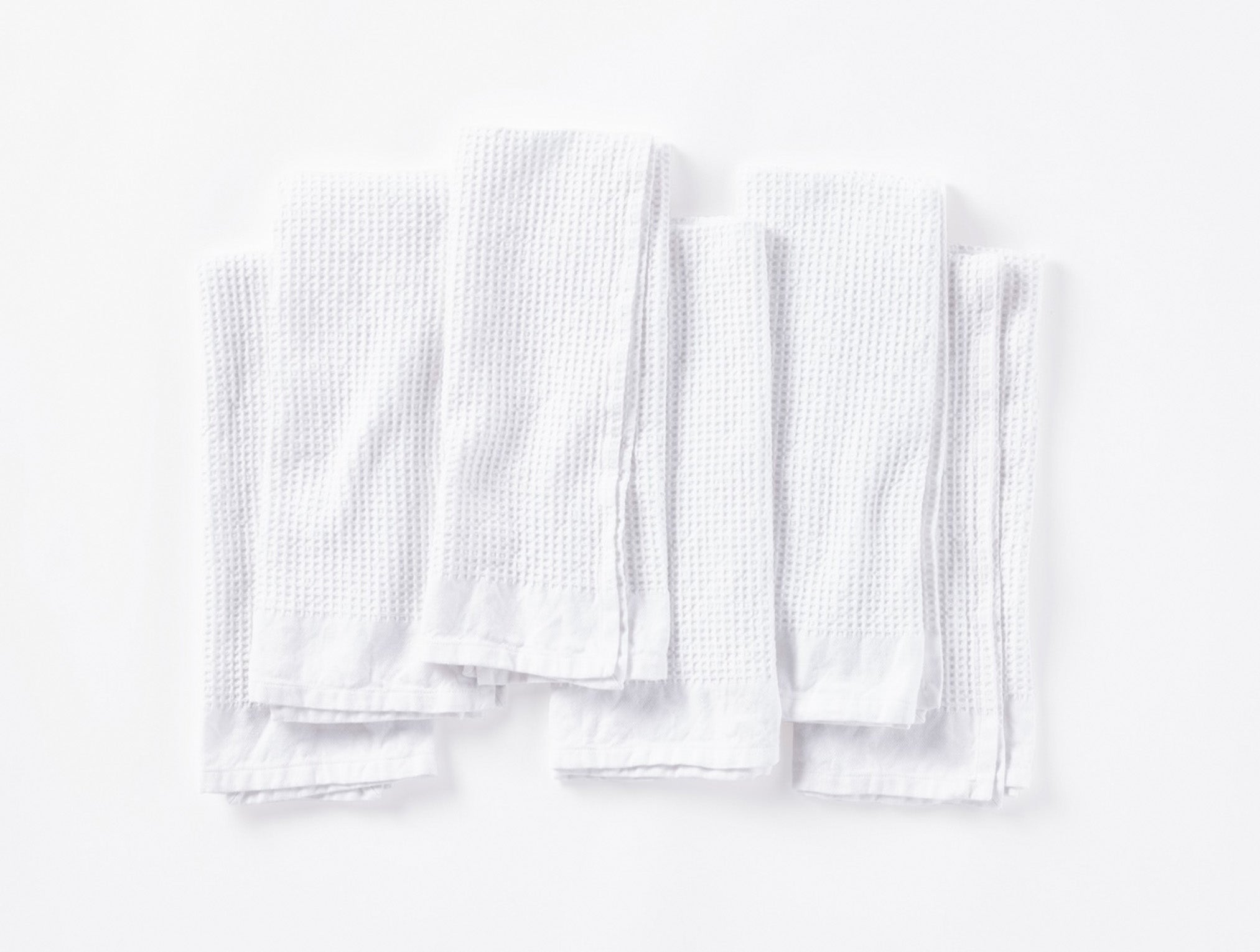 Organic Waffle Kitchen Towels, (DESERT) Set of 6