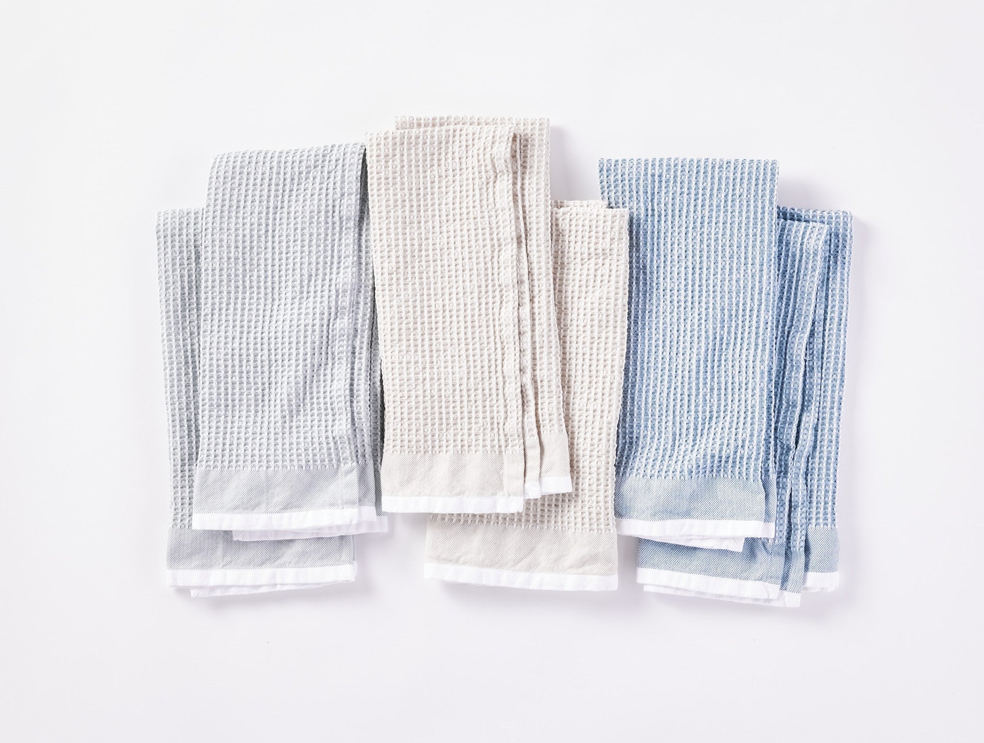 Organic Waffle Kitchen Towels, Set of 6