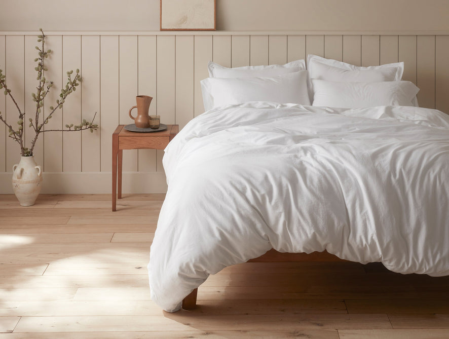 Cloud Soft Organic Sateen Duvet Set | Alpine White