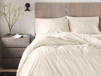300 Thread Count Organic Percale Bedding Set in Queen