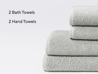 Air Weight® Organic Minimalist Towel Set of 4 