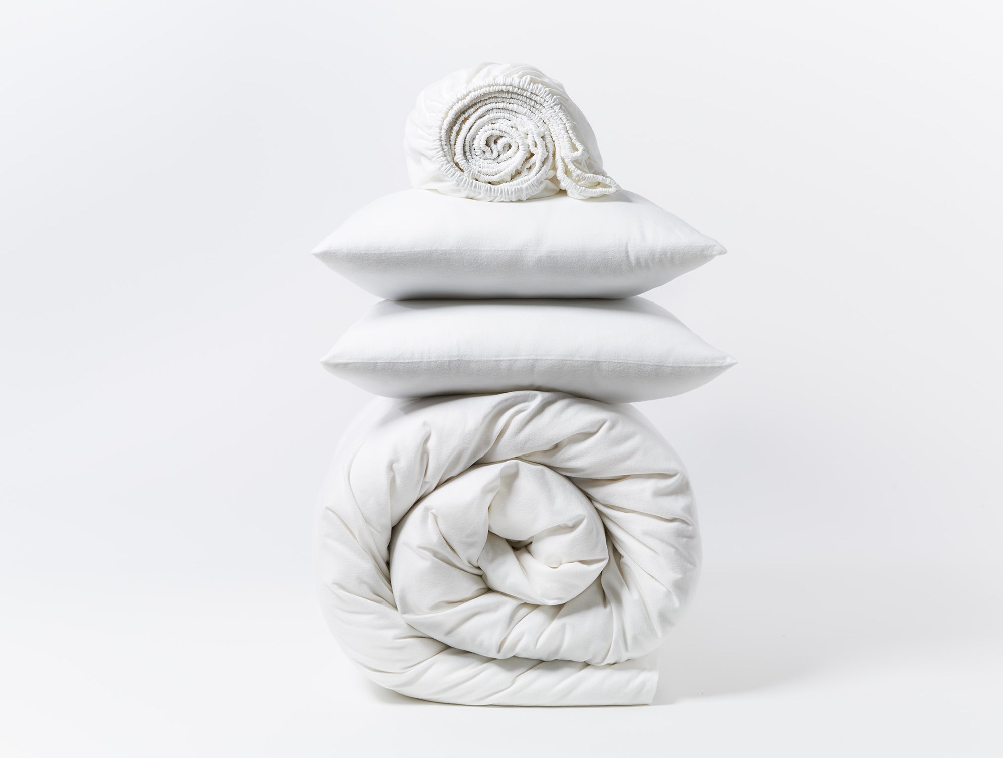 Cloud Brushed™ Organic Flannel Minimalist Set in Queen 