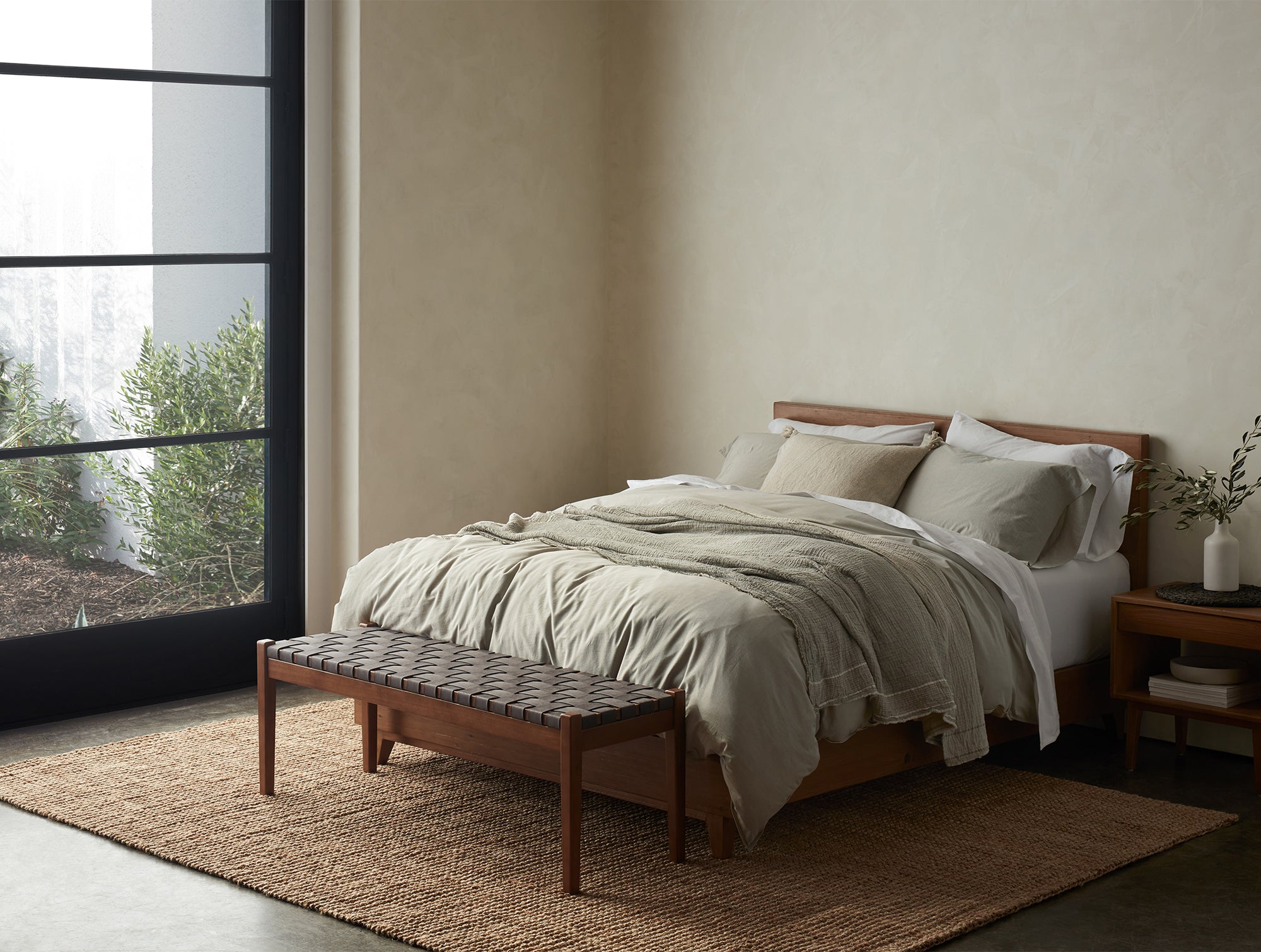 Organic Crinkled Percale™️ Duvet Cover 