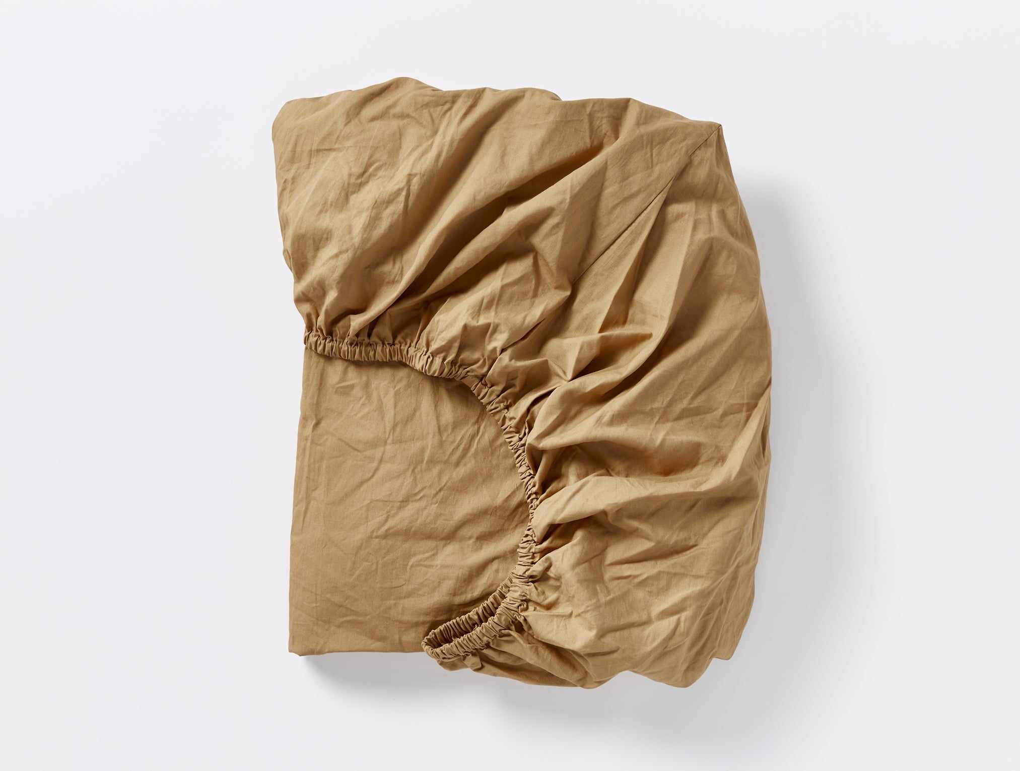Organic Crinkled Percale Fitted Sheet - Thumbnail 2