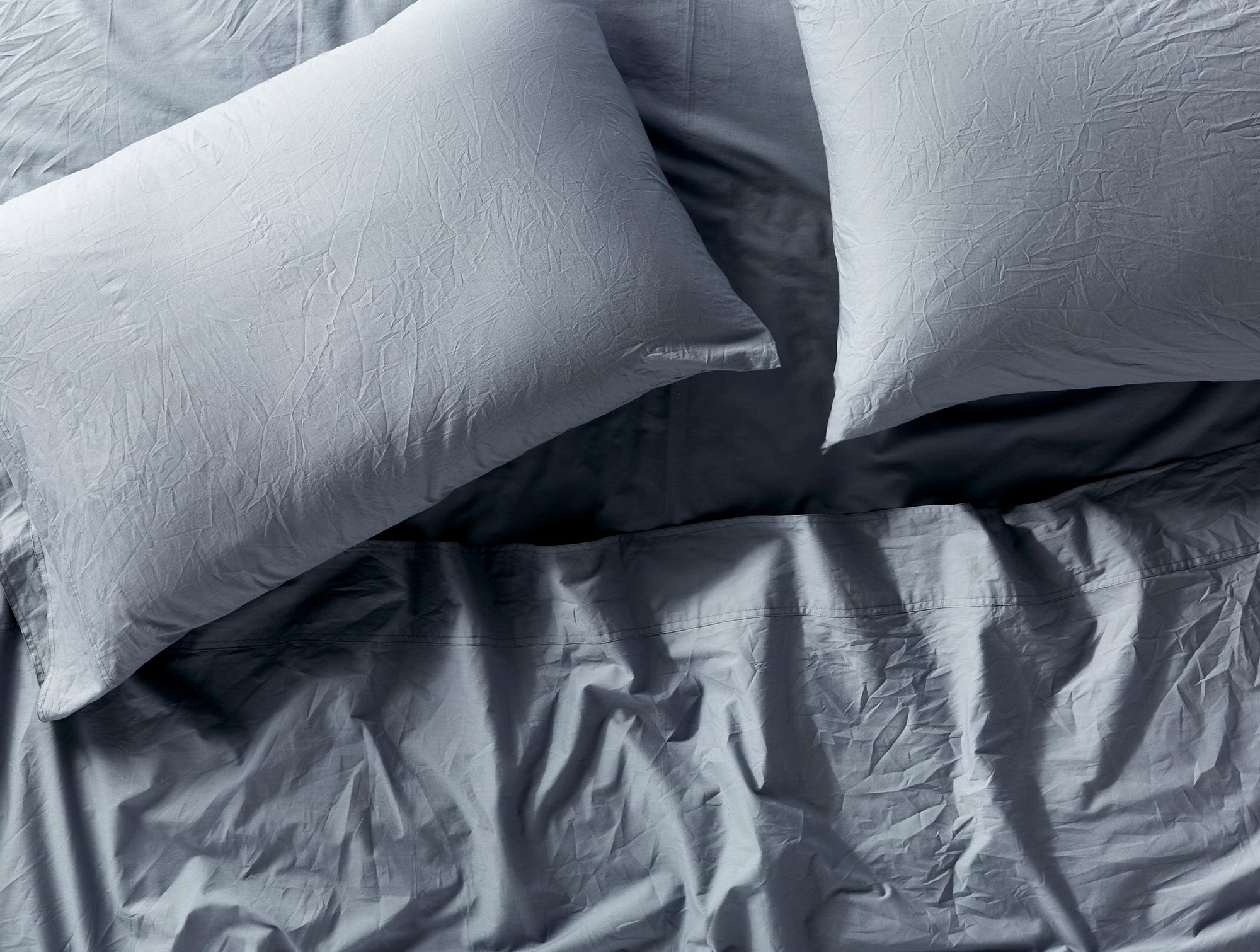 Organic Crinkled Percale™ Fitted Sheet - Renewed