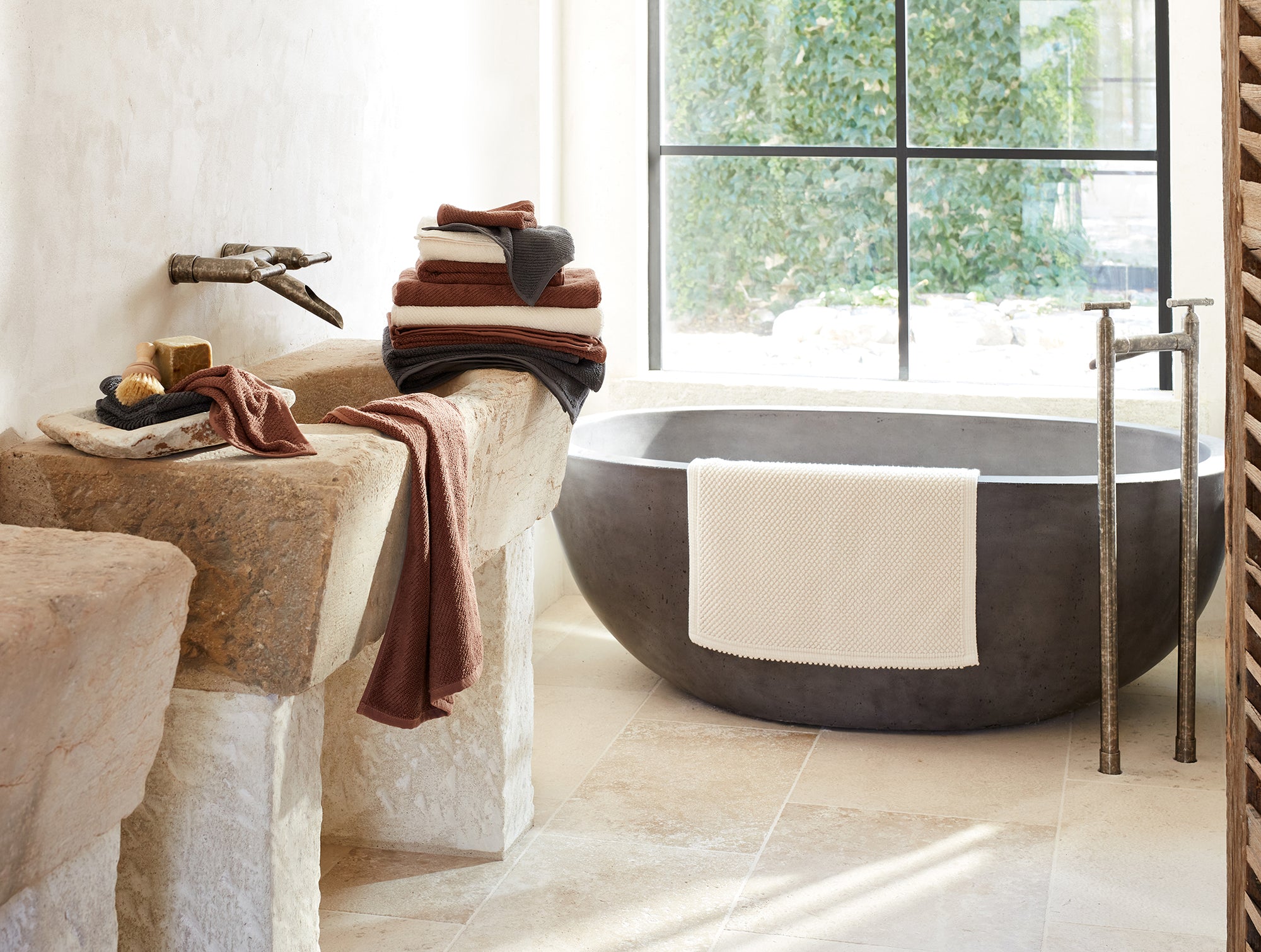 Air Weight® Organic Twill Bath Mat
