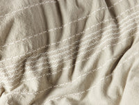 Rippled Stripe Organic Duvet Cover - Renewed