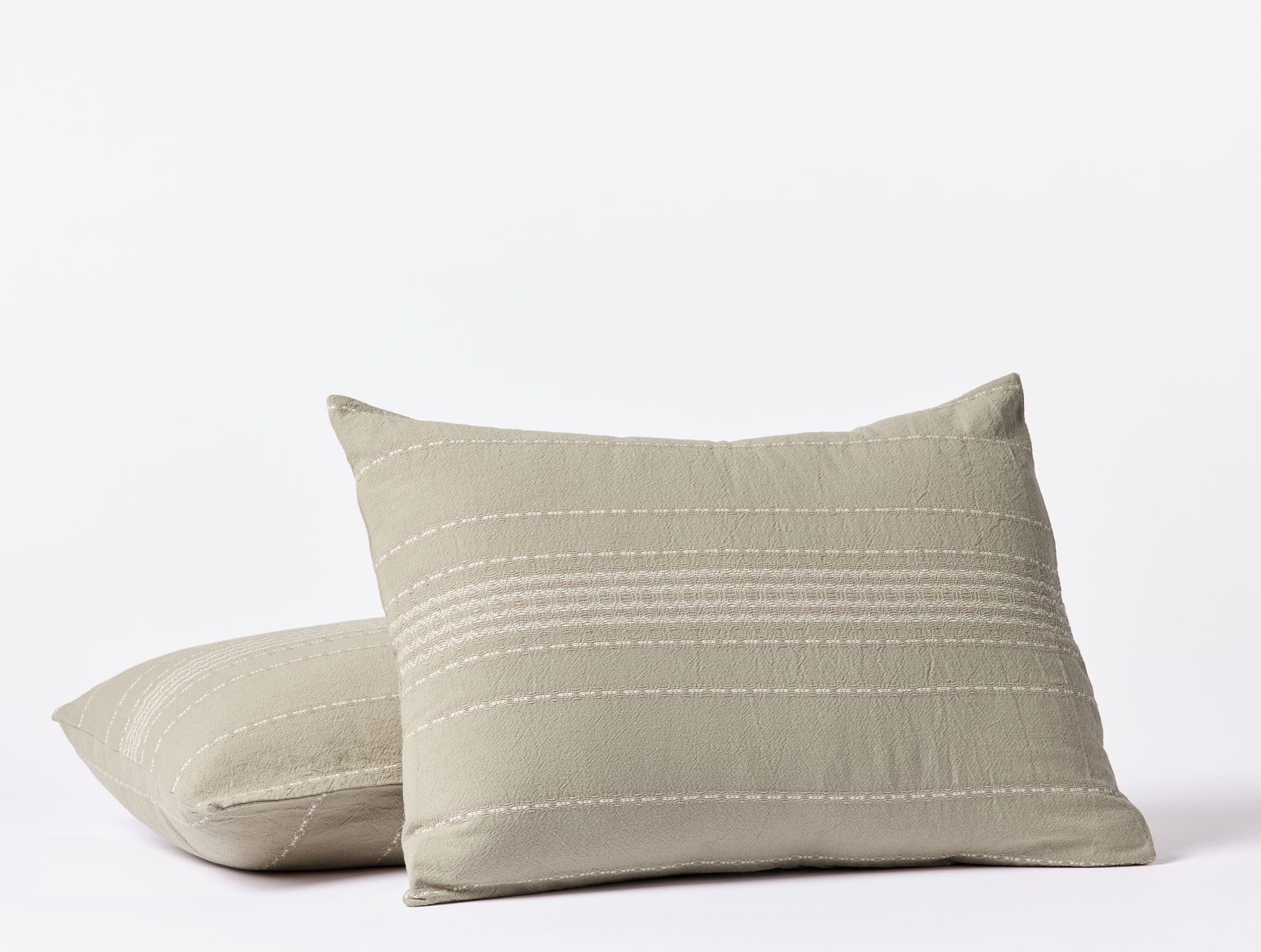 Rippled Stripe Organic Shams