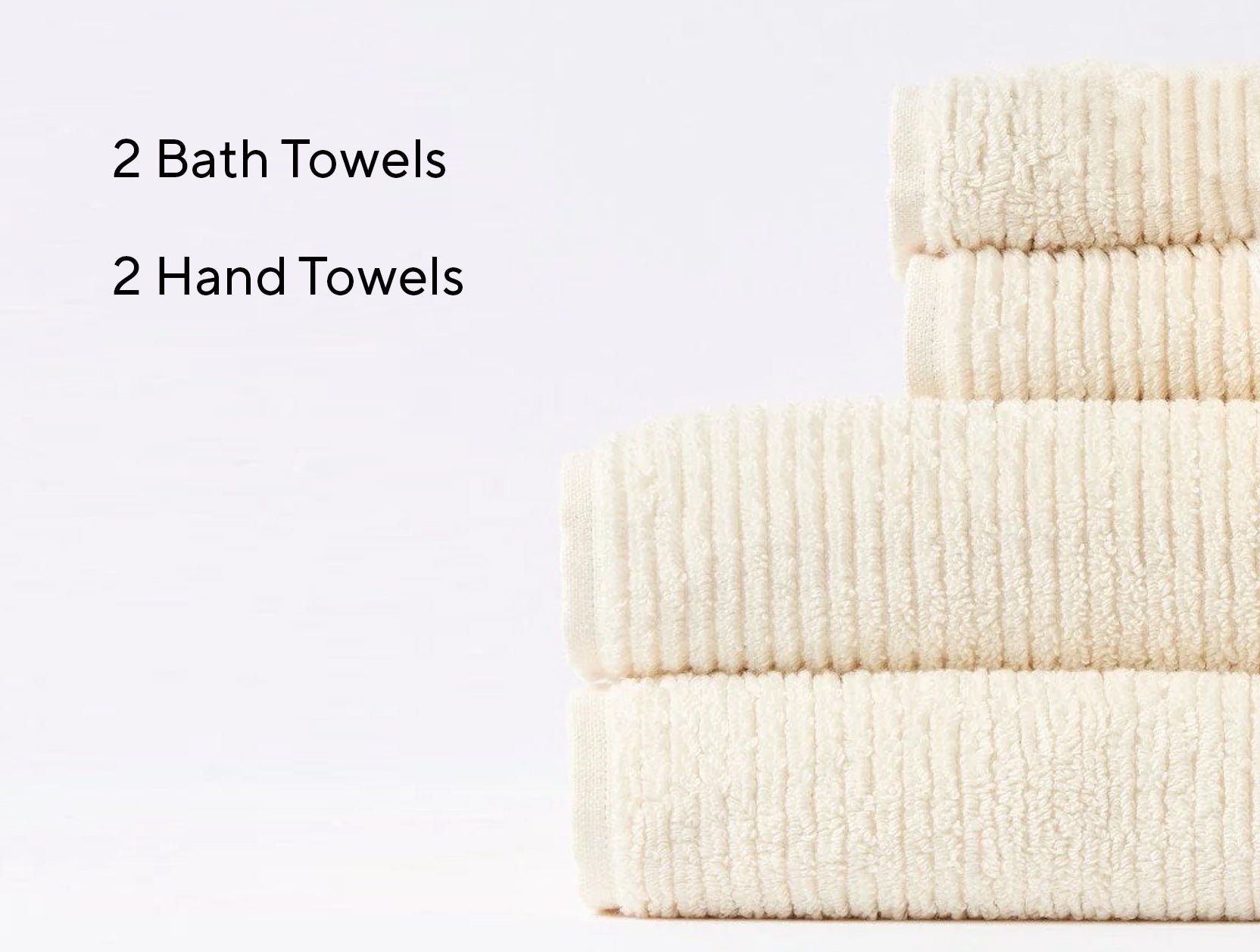 Temescal Organic Minimalist Towel Set of 4 