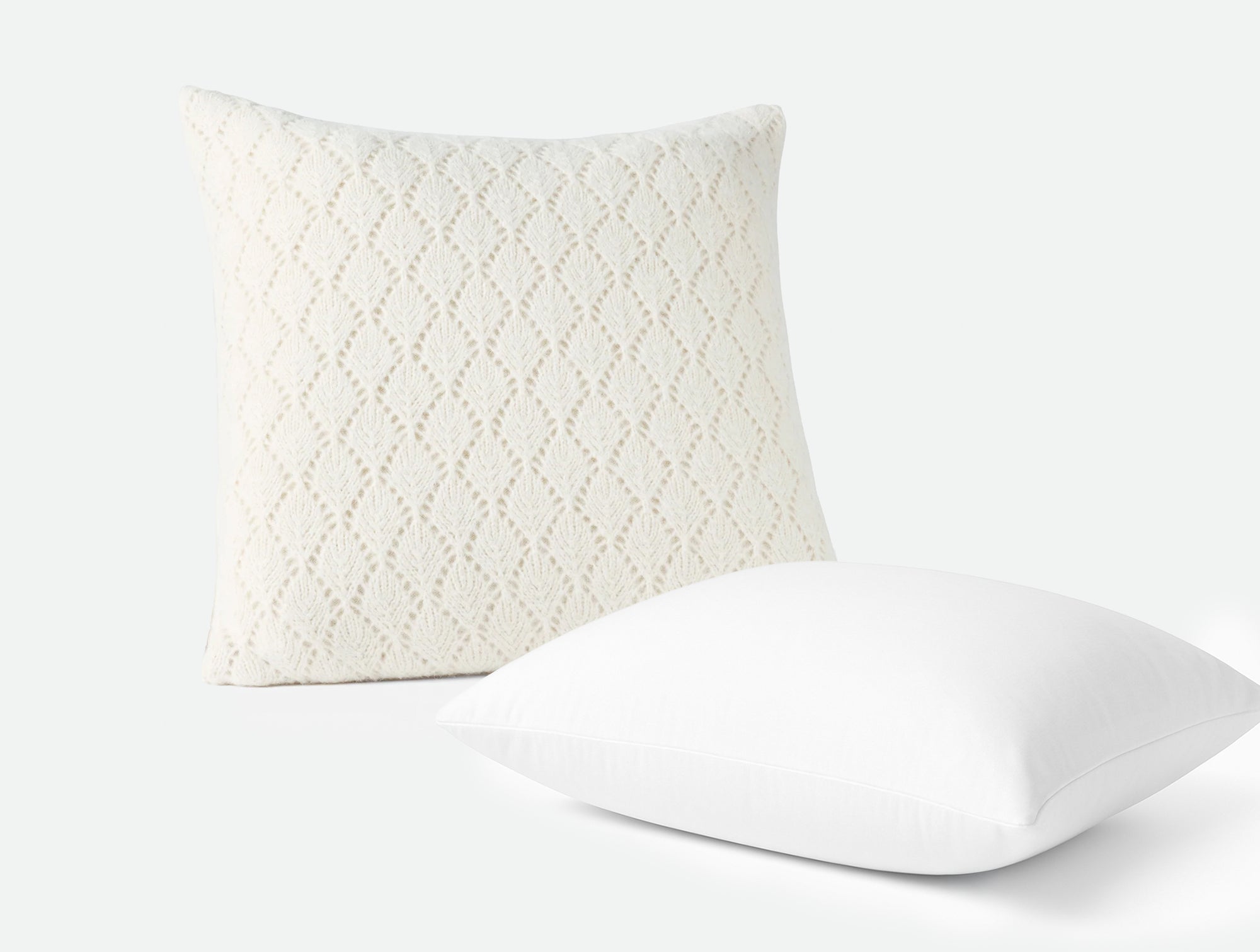 Paracas Alpaca Cotton Knit Decorative Pillow Cover + Pillow Insert Set