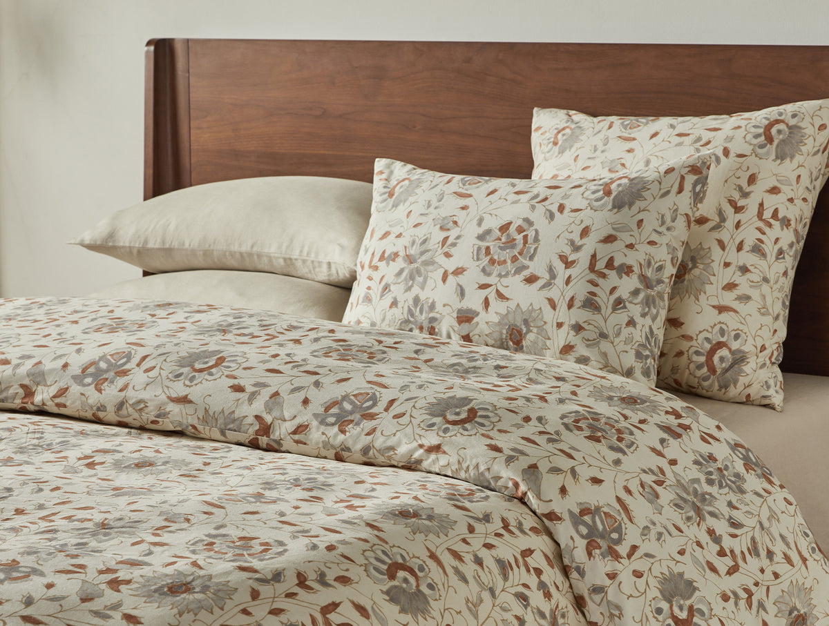 Coyuchi + Rejuvenation Flora Organic Print Duvet Cover