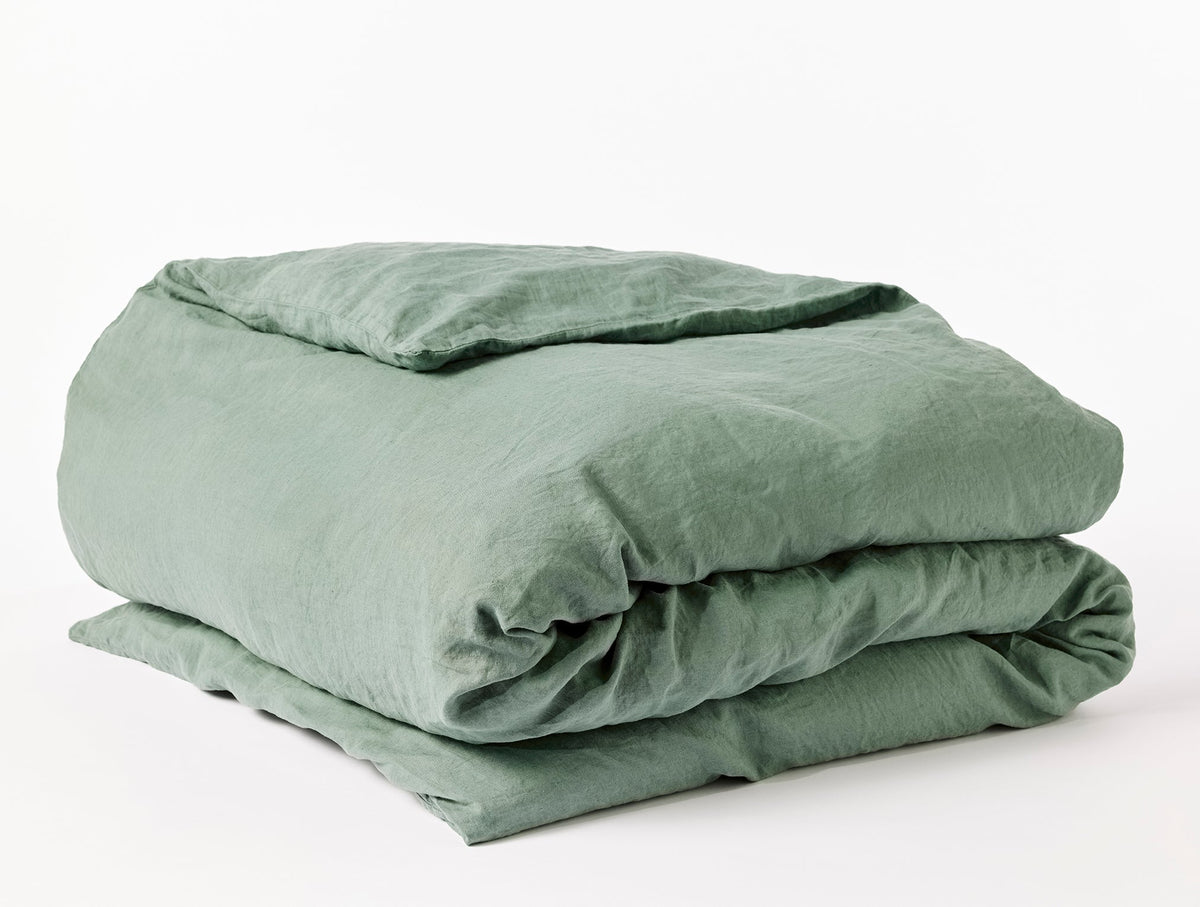 Organic Relaxed Linen Duvet Cover - Renewed