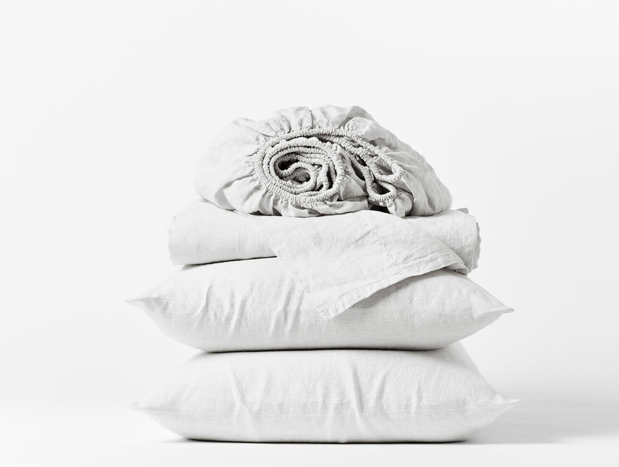 Organic Linen + Temescal Classic Set | Alpine White