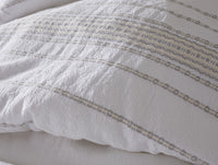 Organic Rippled Stripe Duvet Cover 