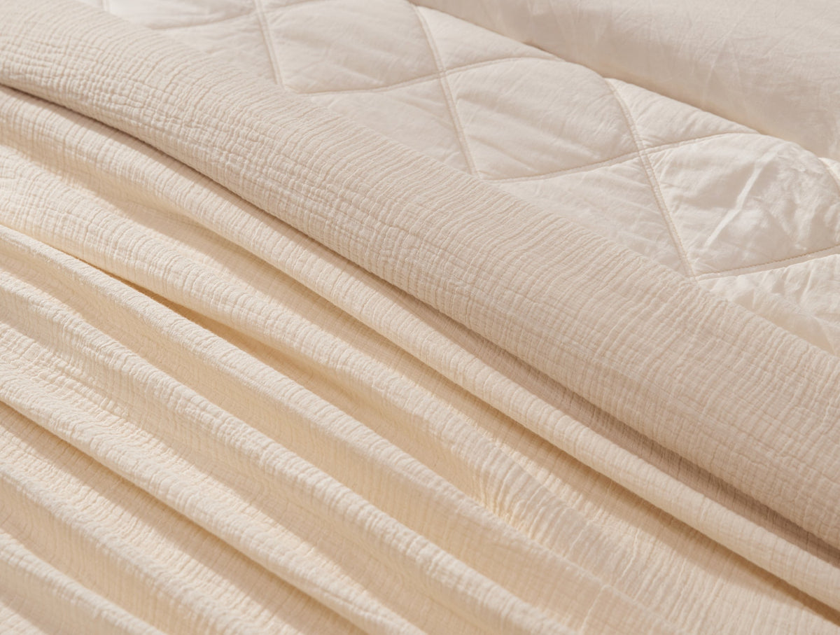 Topanga Organic Matelasse Coverlet - Renewed