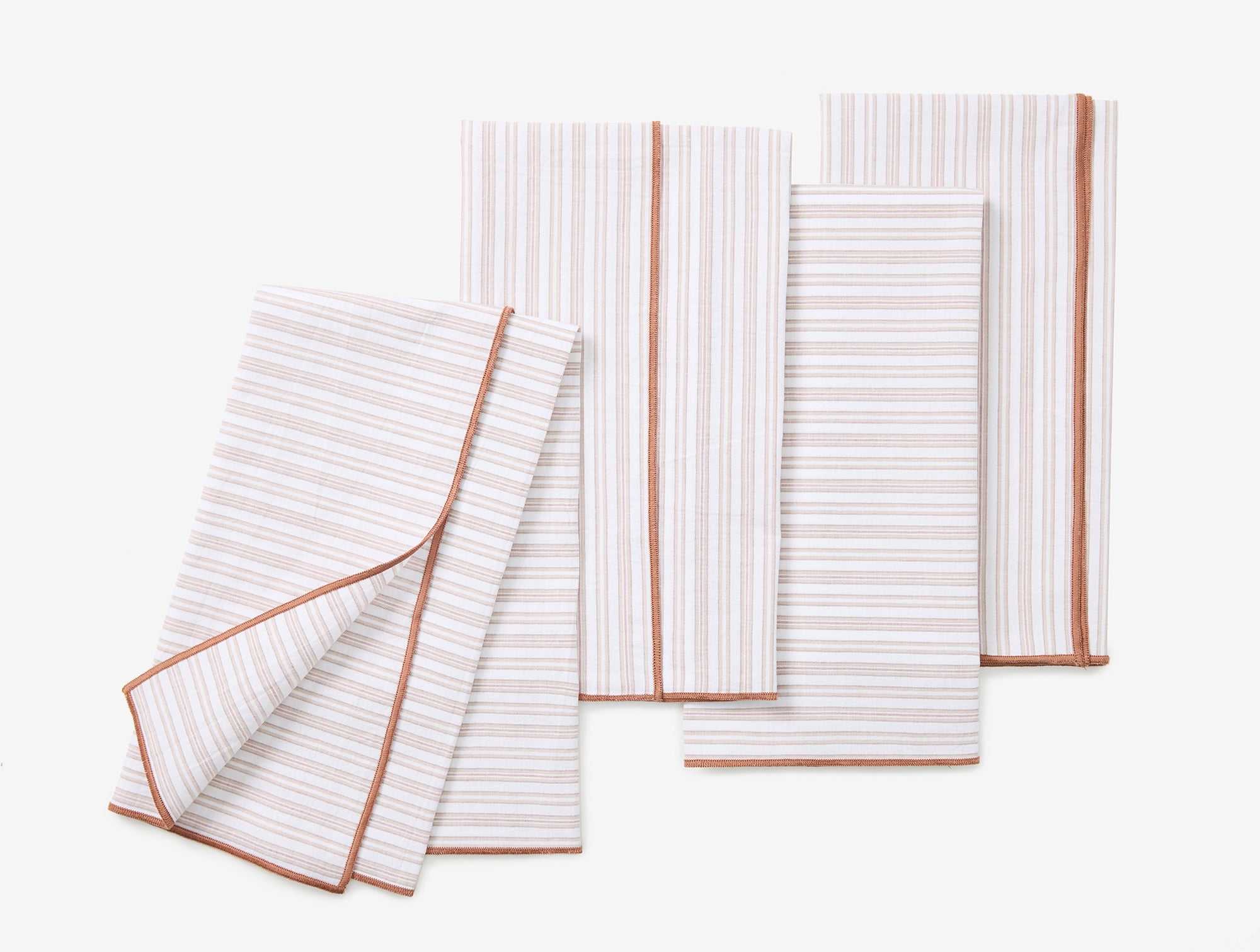 Organic Print Percale Napkins, Set of 4
