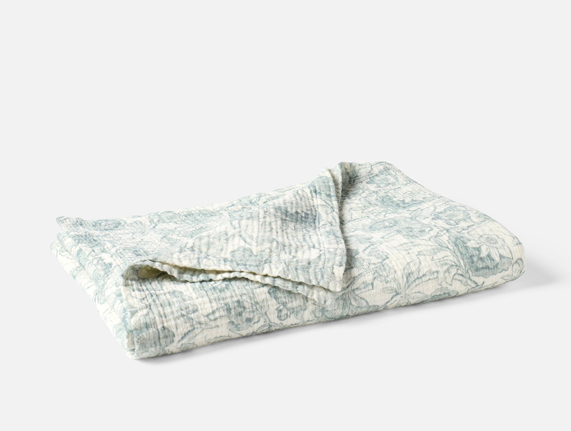 Balboa Organic Matelasse Print Throw - Coyuchi 