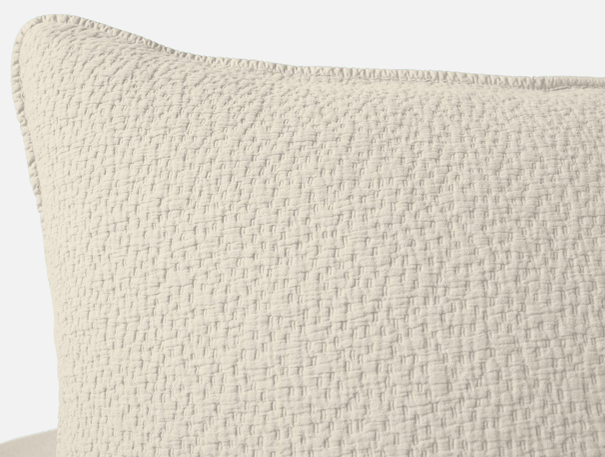 Cascade Organic Matelasse Sham - Renewed