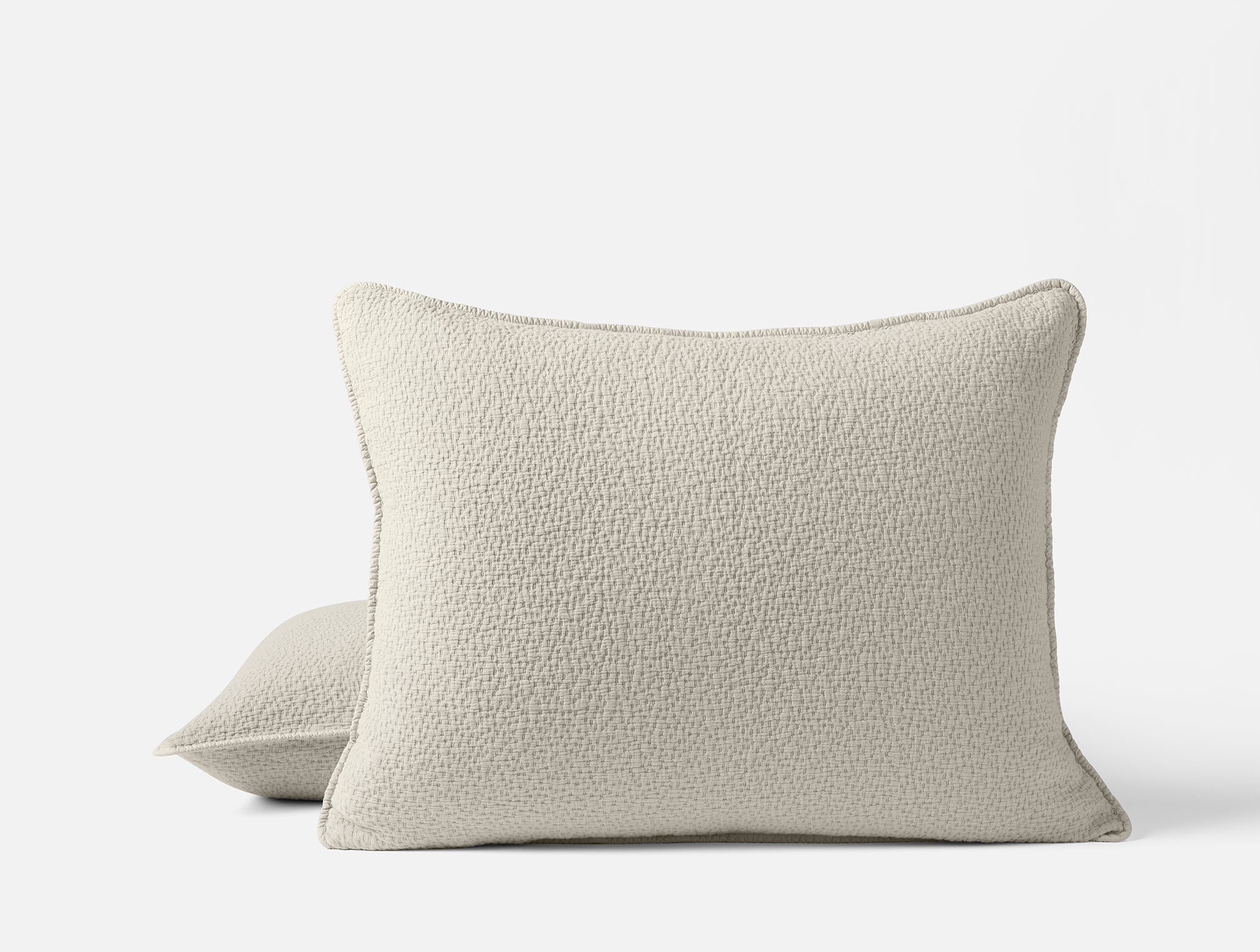 Cascade Organic Matelasse Sham – Coyuchi
