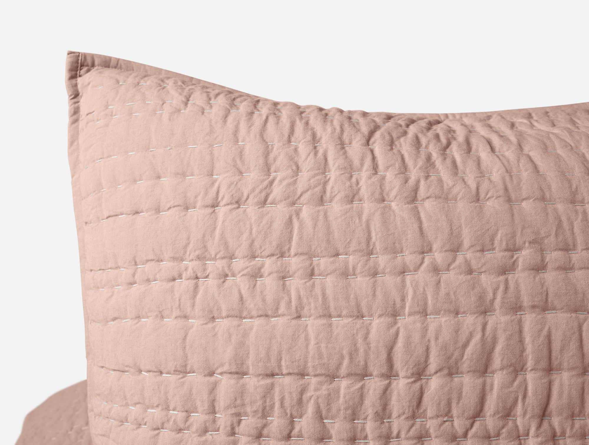 Channel Handstitched Organic Sham - Coyuchi 