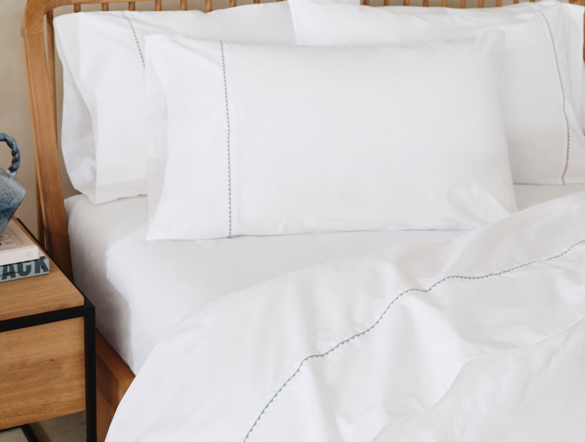 Trailing Embroidered Organic Sheet Set - Coyuchi 
