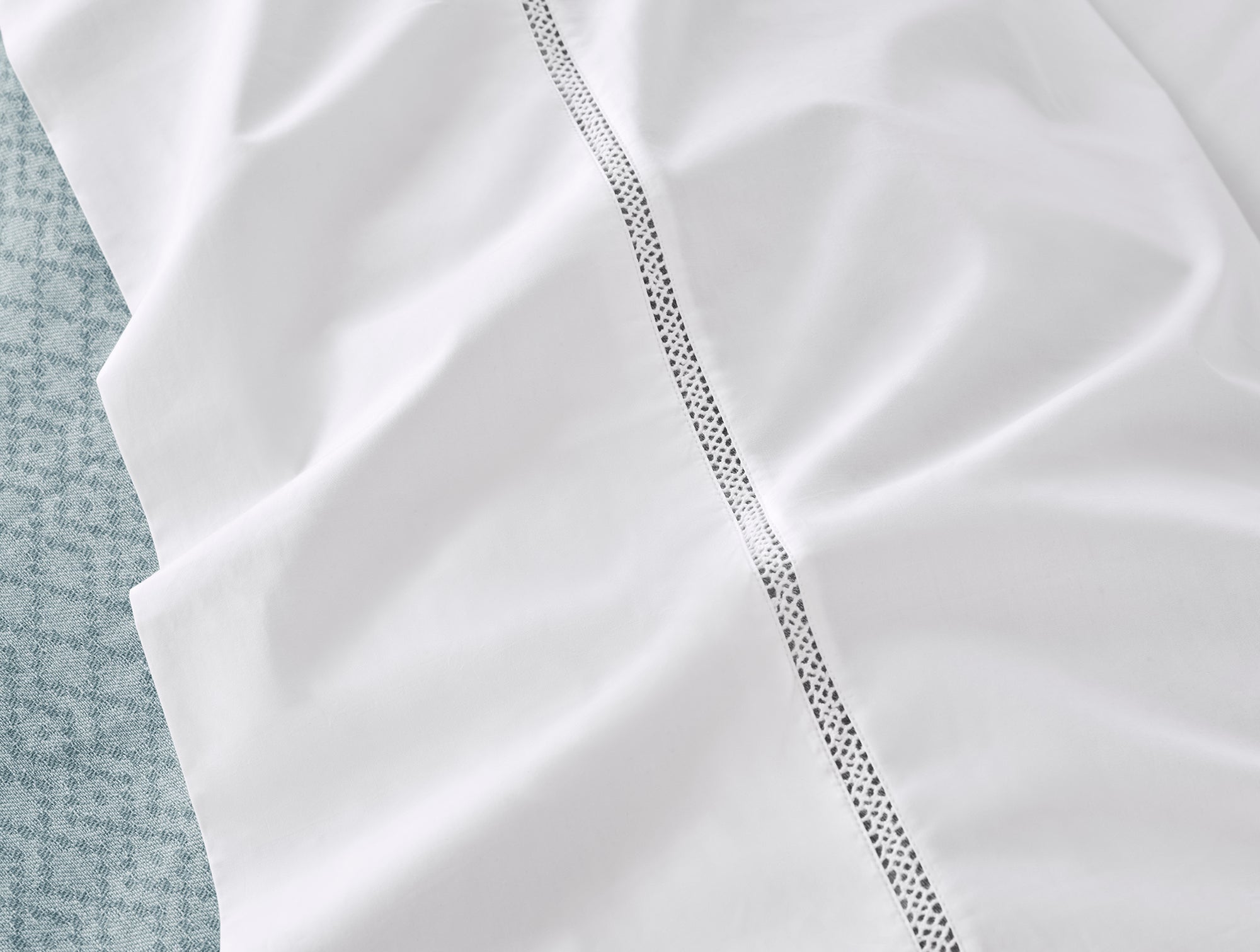 Lattice Organic Percale Pillowcases - Coyuchi 