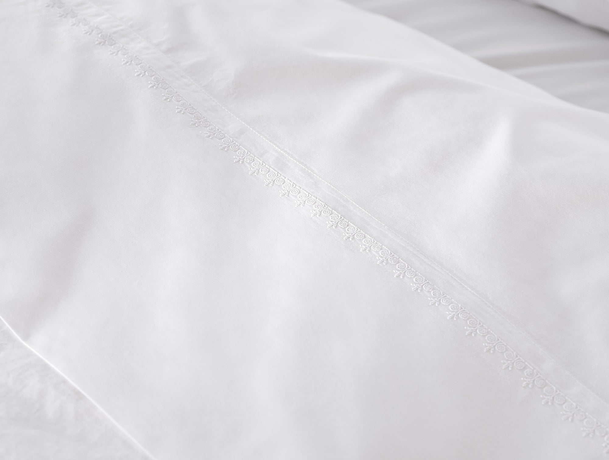 Floret Embroidered Organic Sheet Set - Coyuchi 