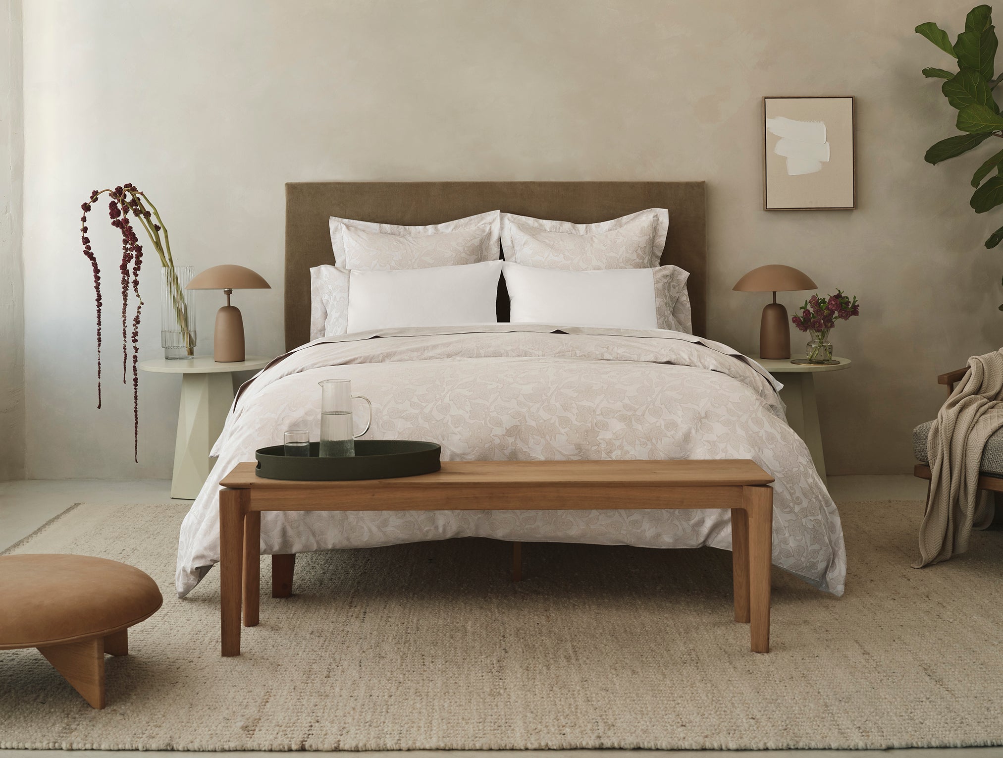 Coyuchi Heritage Percale Duvet Cover - Thumbnail 4