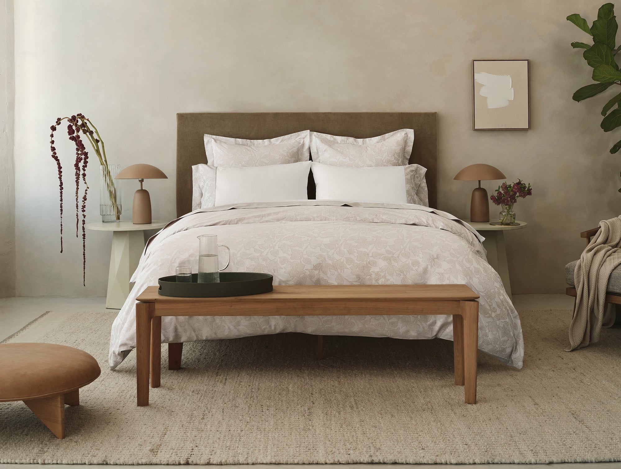Heritage Organic Jacquard Duvet Cover - Coyuchi 