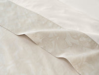 Heritage Organic Jacquard Border Flat Sheet - Coyuchi 