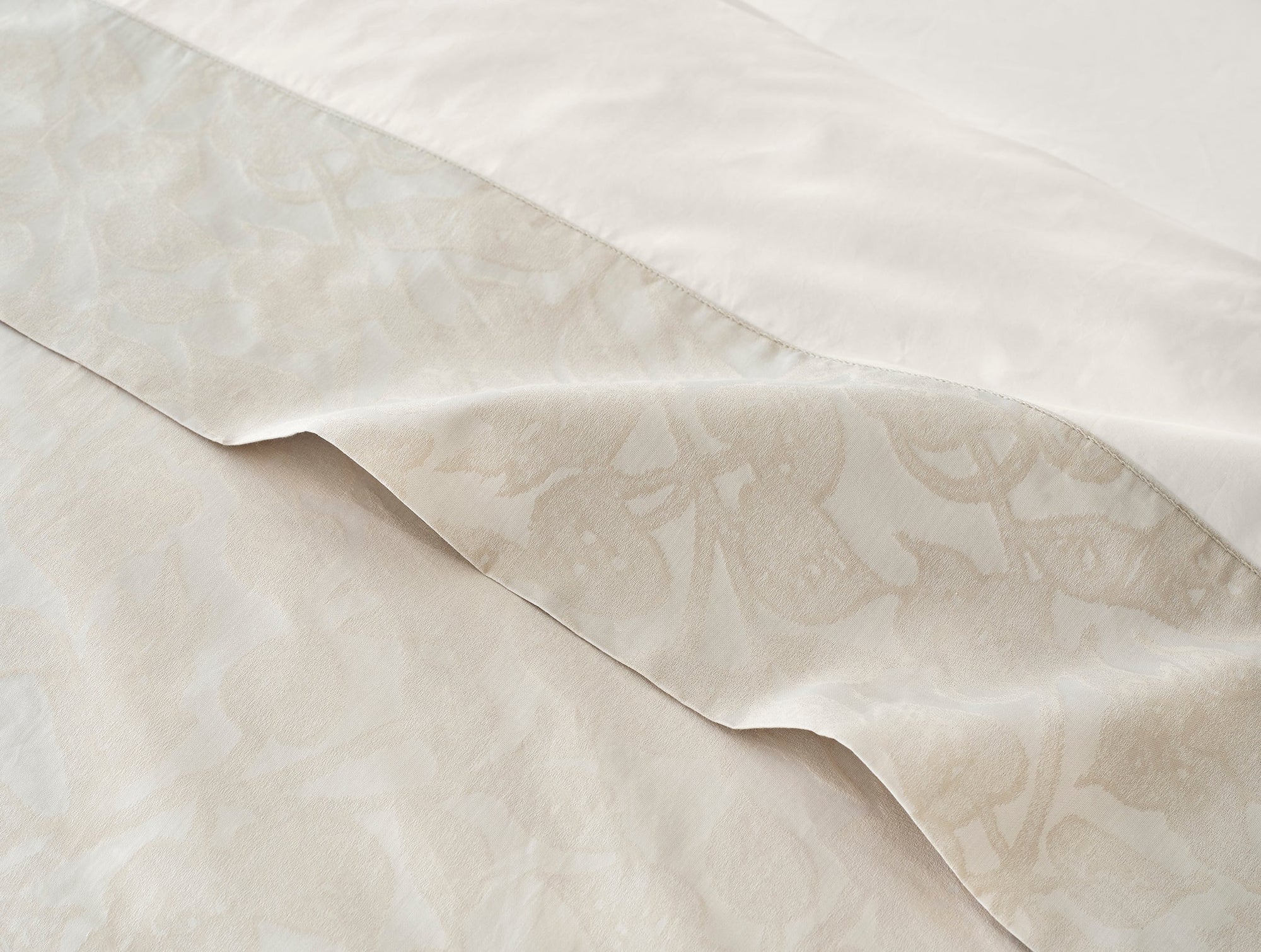 Heritage Organic Jacquard Border Flat Sheet - Coyuchi 