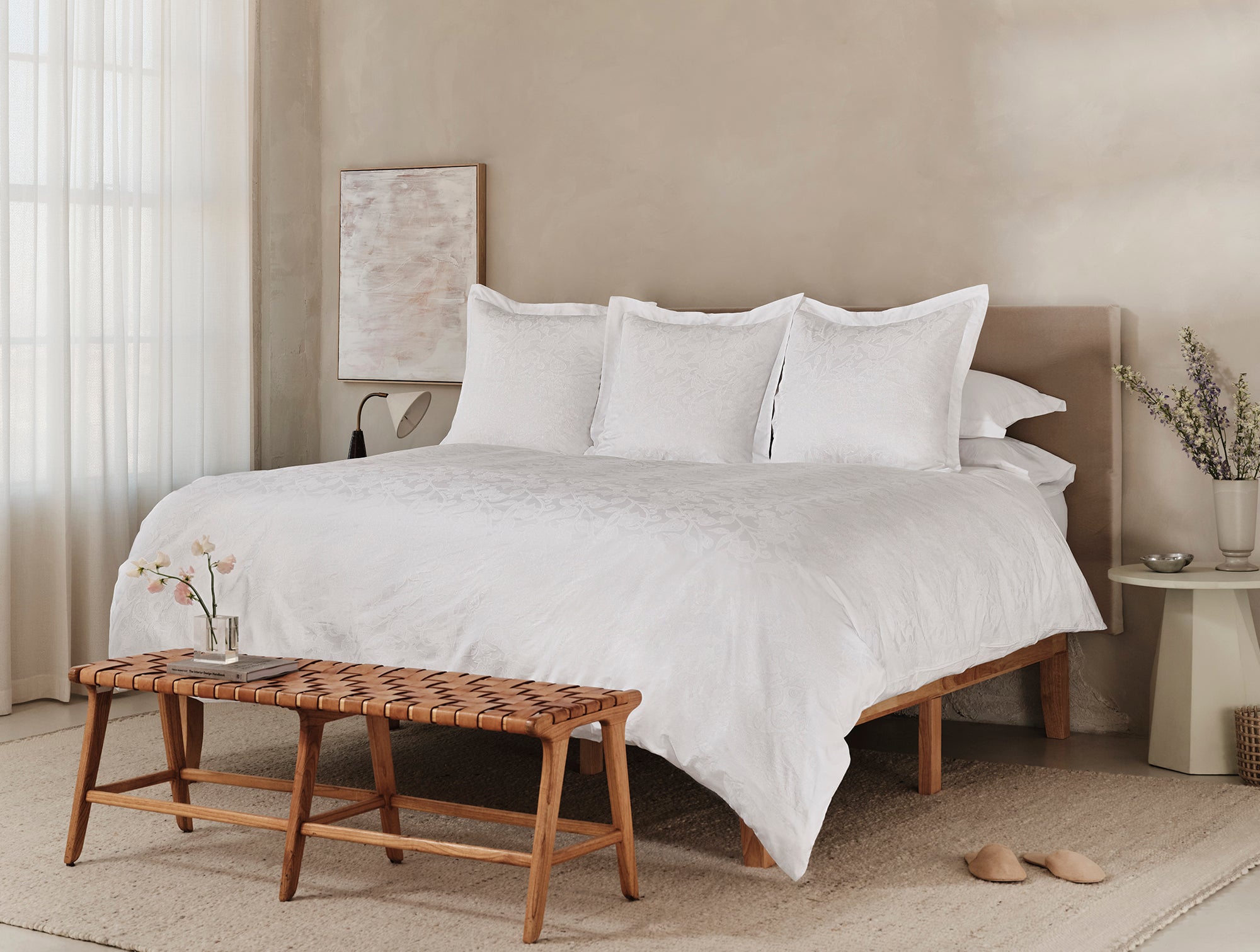 Heritage Organic Jacquard Duvet Cover - Coyuchi 