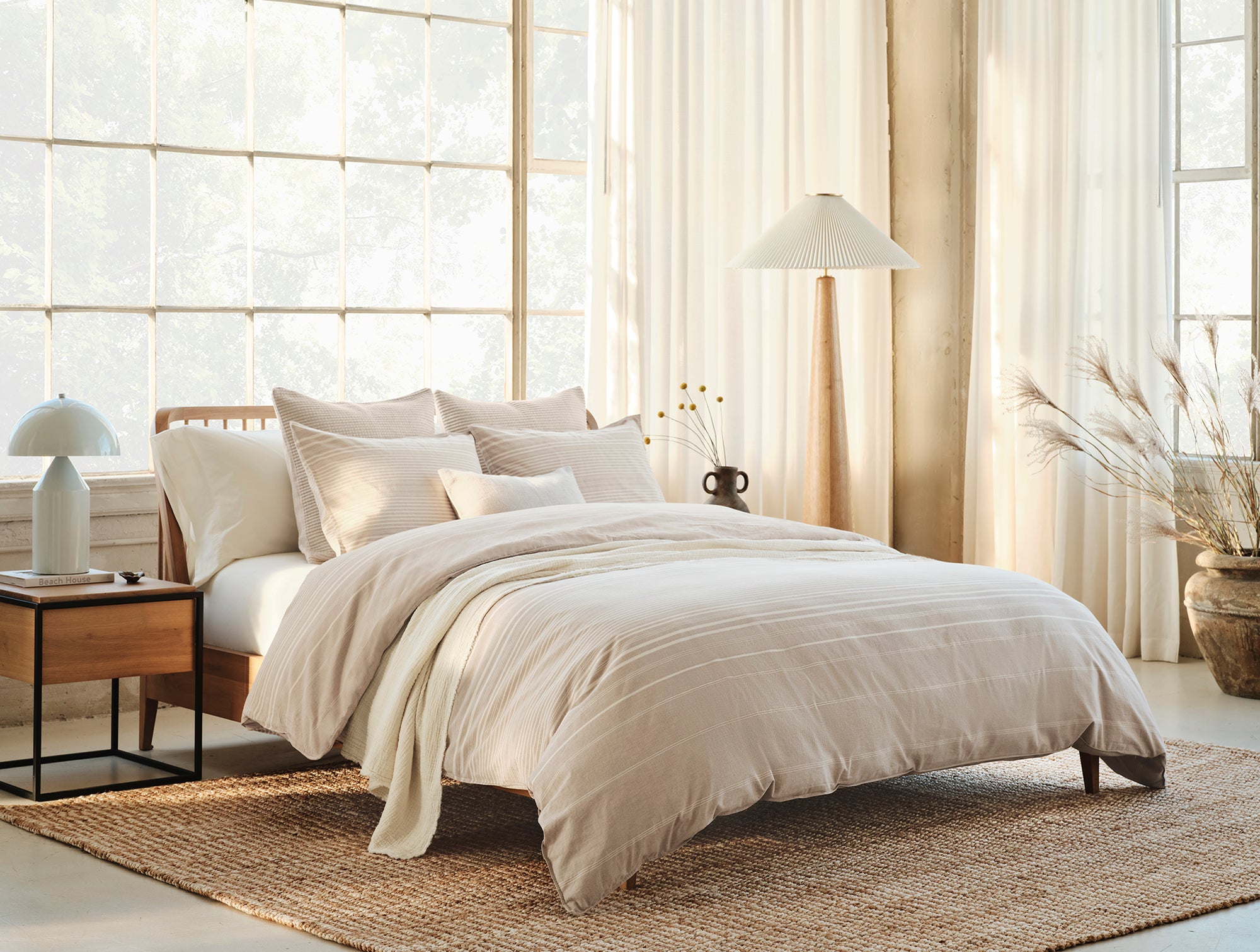 Little Sur Stripe Organic Duvet Set