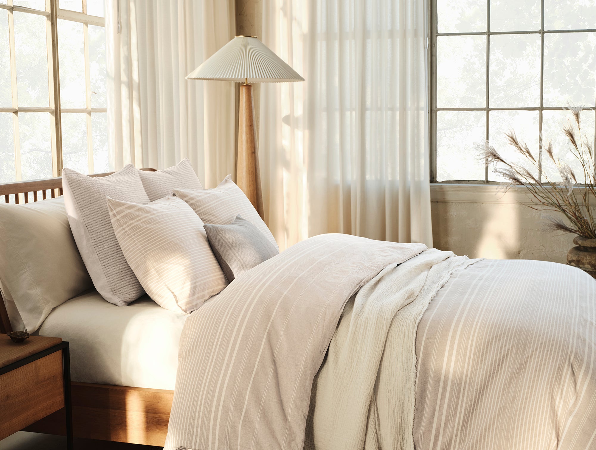 Little Sur Stripe Organic Duvet Set
