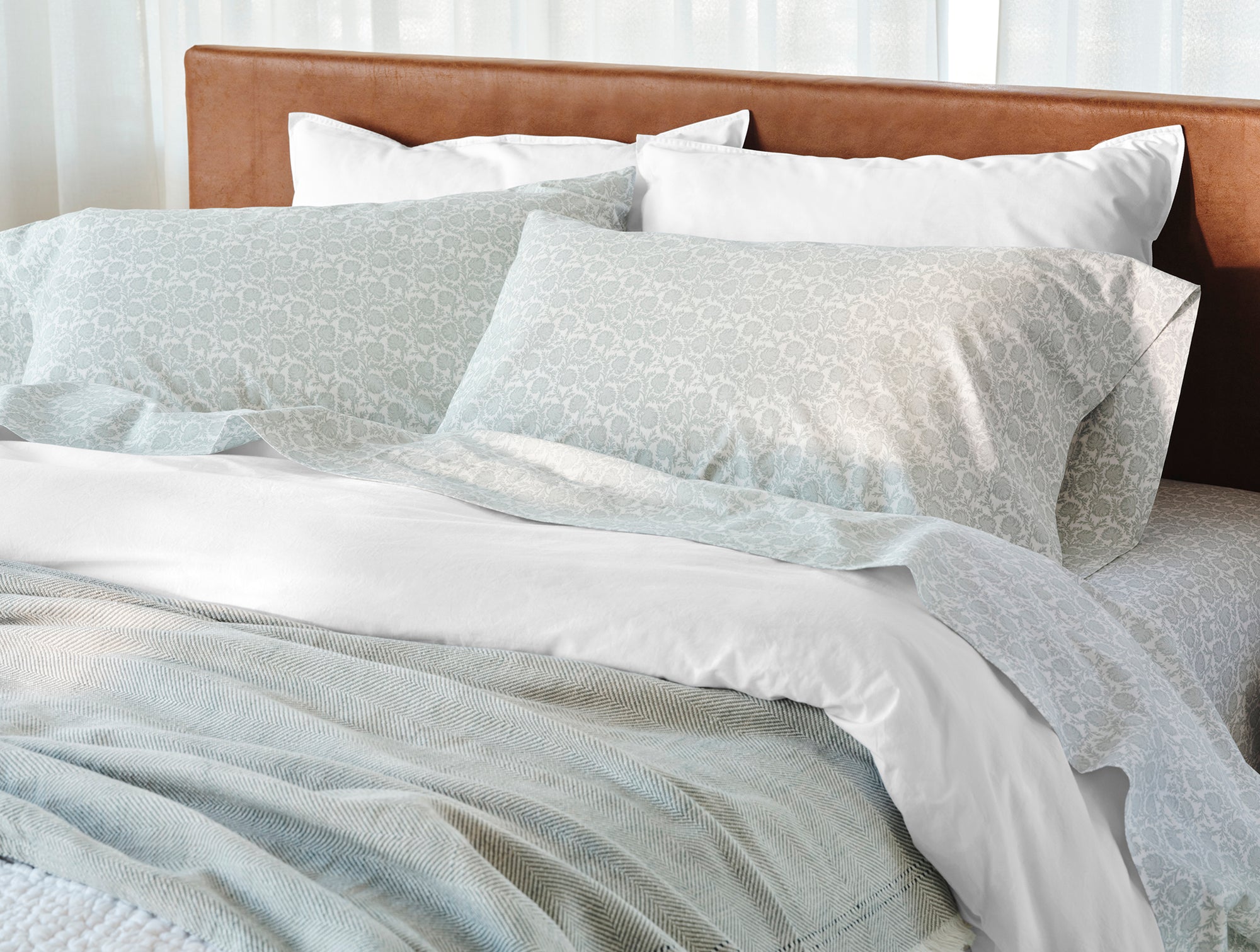 Organic Print Percale Sheet Set - Coyuchi 