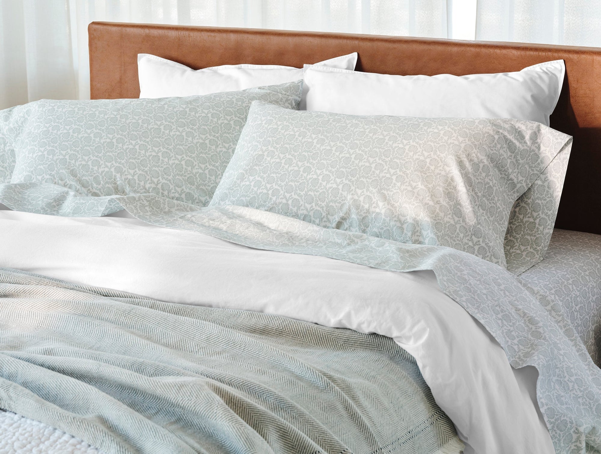 Organic Print Percale Sheet Set - Coyuchi 