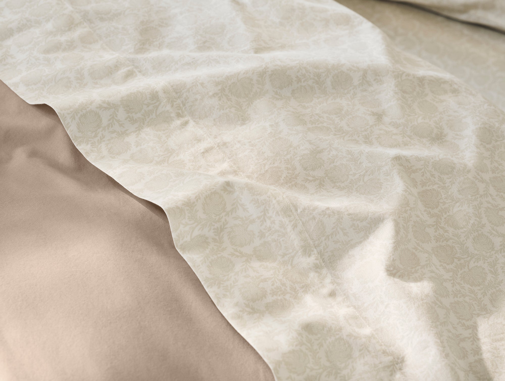 Organic Print Percale Sheet Set