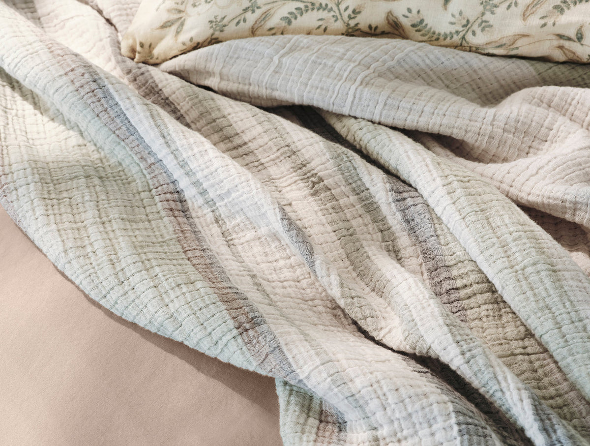 Topanga Organic Matelasse Coverlet - Renewed