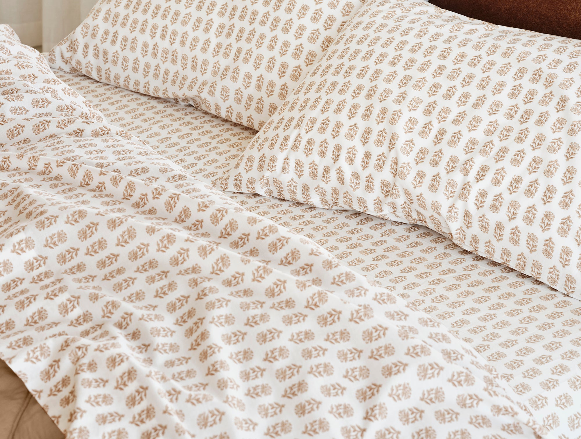 Organic Print Percale Sheet Set - Coyuchi 