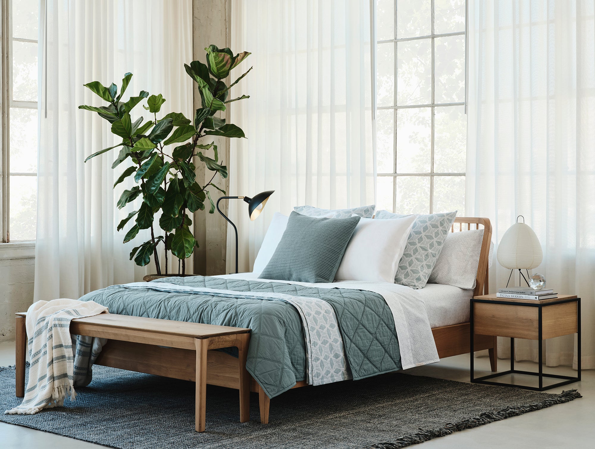 Organic Print Percale Sheet Set - Coyuchi 