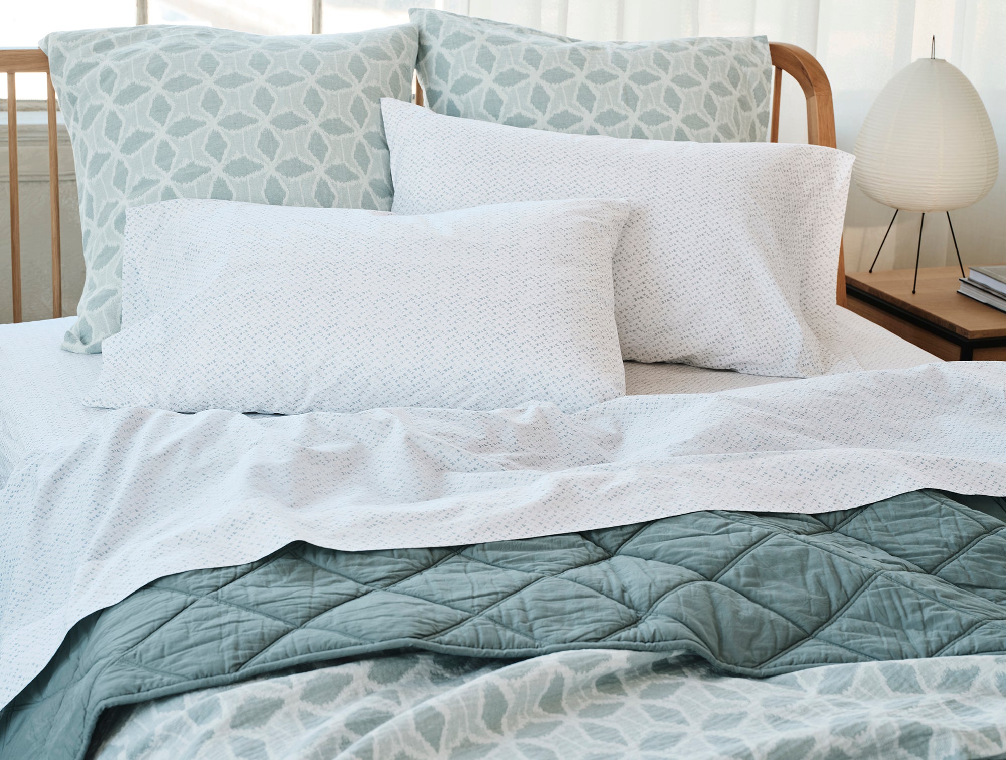 Organic Print Percale Sheet Set - Coyuchi 