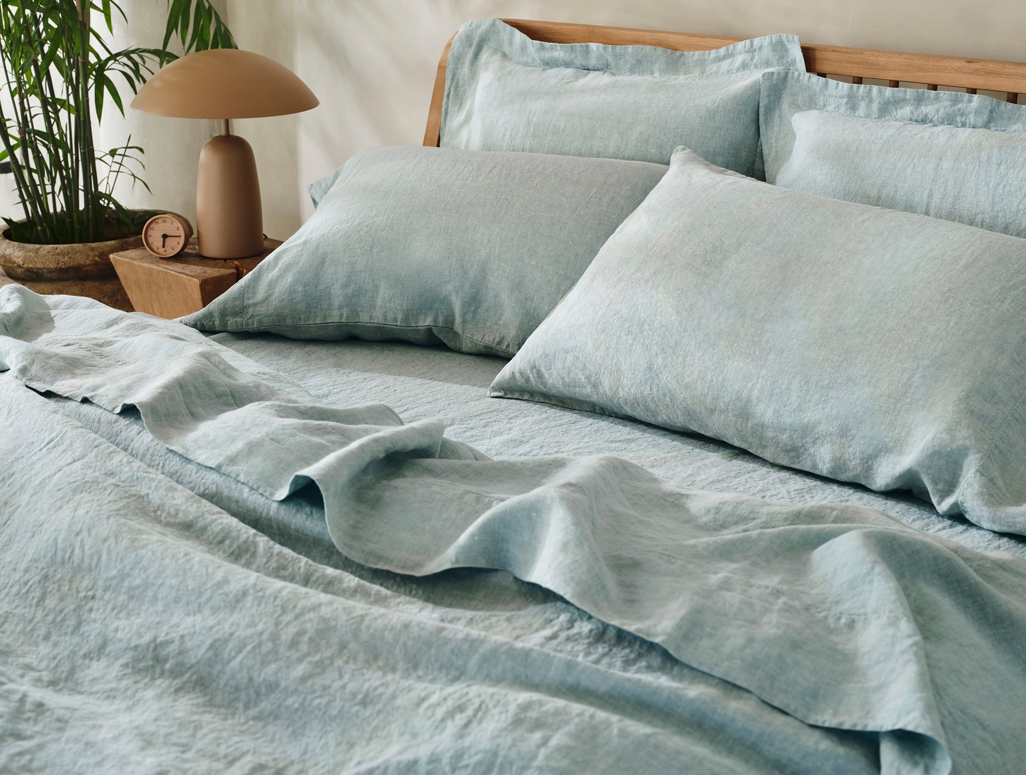 Organic Relaxed Linen Duvet Set - Full/Queen - Thumbnail 2