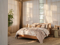 Sea Bloom Print Duvet Cover - Coyuchi 