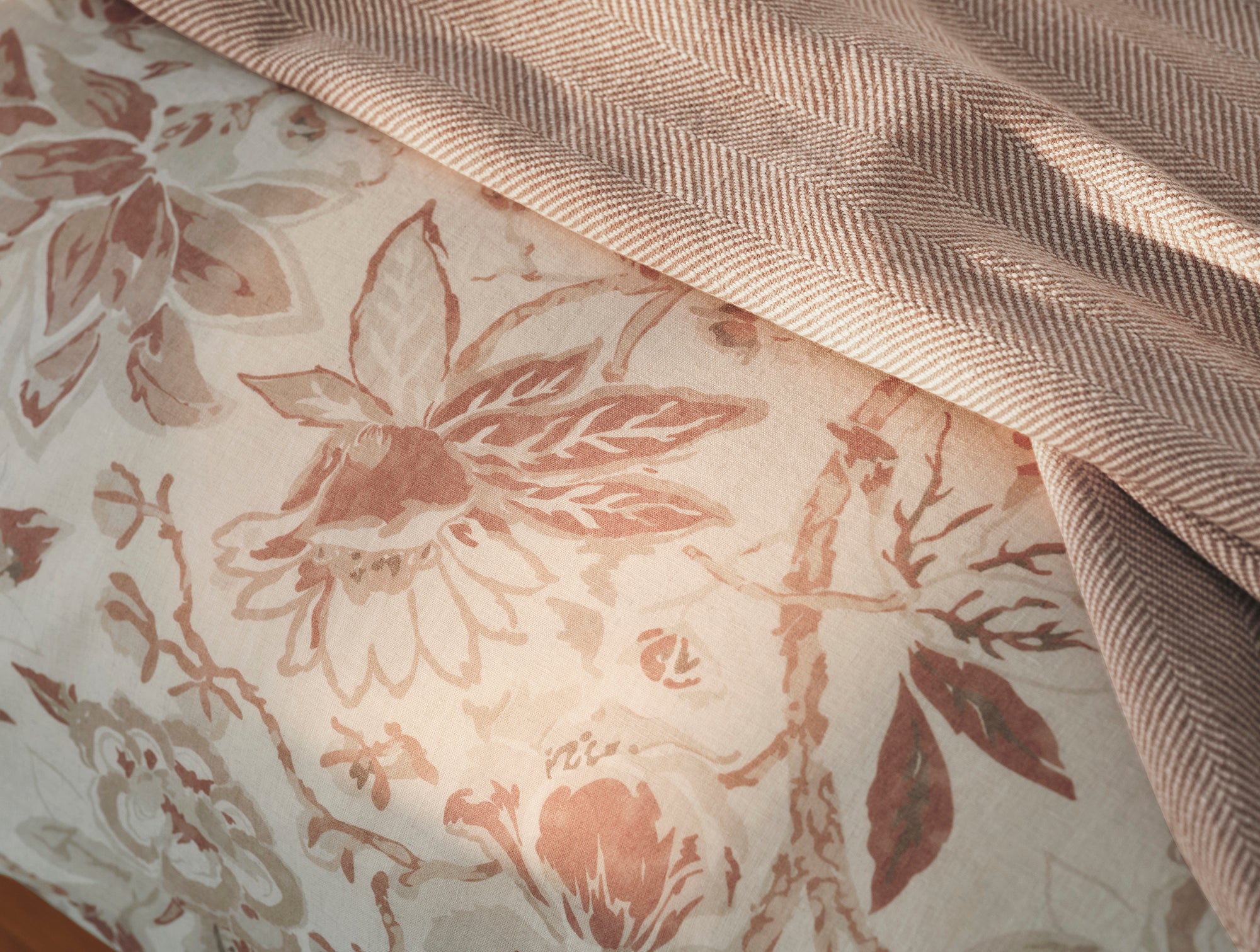 Sea Bloom Print Duvet Cover - Coyuchi 